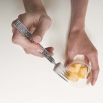fork and fruit